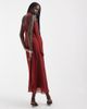 ASOS DESIGN ASOS DESIGN slip midi dress with scarf in rust-Multi - 4