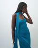 ASOS DESIGN ASOS DESIGN slip midi dress with scarf in teal-MULTI - 2