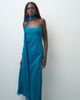 ASOS DESIGN ASOS DESIGN slip midi dress with scarf in teal-MULTI - 3