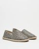 ASOS DESIGN ASOS DESIGN slip on espadrilles in black and white weave - 4