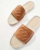 ASOS DESIGN ASOS DESIGN slip on espadrilles in tan monogram-Brown - 2