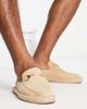 ASOS DESIGN ASOS DESIGN slip on mule espadrilles in stone faux suede with snaffle-Neutral - 1