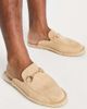 ASOS DESIGN ASOS DESIGN slip on mule espadrilles in stone faux suede with snaffle-Neutral - 2