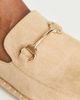 ASOS DESIGN ASOS DESIGN slip on mule espadrilles in stone faux suede with snaffle-Neutral - 4