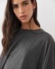 ASOS DESIGN ASOS DESIGN slouchy asymmetric hem cape top set in gray heather - 3