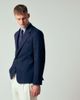 ASOS DESIGN ASOS DESIGN slouchy blazer in navy cotton twill - 1