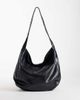 ASOS DESIGN ASOS DESIGN slouchy grainy scoop tote in black - 1