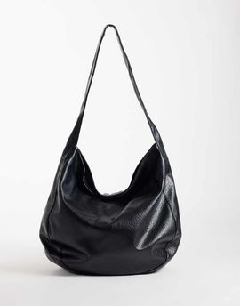 ASOS DESIGN ASOS DESIGN slouchy grainy scoop tote in black