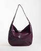 ASOS DESIGN ASOS DESIGN slouchy grainy scoop tote in burgundy-Red - 1