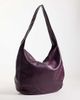 ASOS DESIGN ASOS DESIGN slouchy grainy scoop tote in burgundy-Red - 4