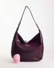 ASOS DESIGN ASOS DESIGN slouchy grainy scoop tote in plum-Red - 2