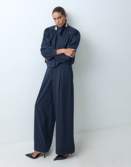 ASOS DESIGN ASOS DESIGN slouchy tailored pants in navy pinstripe