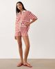 ASOS DESIGN ASOS DESIGN slub striped shorts in red - part of a set - 1