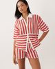 ASOS DESIGN ASOS DESIGN slub striped shorts in red - part of a set - 2
