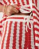ASOS DESIGN ASOS DESIGN slub striped shorts in red - part of a set - 4
