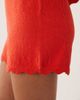 ASOS DESIGN ASOS DESIGN slubby yarn shorts with scallop edges in red - part of a set - 4