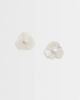 ASOS DESIGN ASOS DESIGN small stud earrings with mini wire-floral design in ivory-White - 1