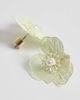 ASOS DESIGN ASOS DESIGN small stud earrings with mini wire-floral design in pale yellow - 2