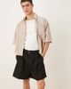 ASOS DESIGN ASOS DESIGN smart bermuda shorts with front pleat and belt detail in black - 1
