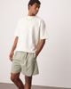 ASOS DESIGN ASOS DESIGN smart bermuda shorts with front pleat and belt detail in green - 1