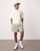ASOS DESIGN ASOS DESIGN smart bermuda shorts with front pleat and belt detail in green - 2