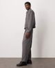 ASOS DESIGN ASOS DESIGN smart half elastic oversize tapered pants in gray melange - part of a set - 3