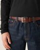 ASOS DESIGN ASOS DESIGN smart leather belt with croc texture in brown - 1
