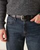 ASOS DESIGN ASOS DESIGN smart leather belt with silver buckle in black - 1