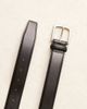 ASOS DESIGN ASOS DESIGN smart leather belt with silver buckle in black - 2