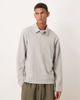 ASOS DESIGN ASOS DESIGN smart long sleeve polo in gray heather - 1