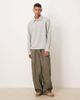 ASOS DESIGN ASOS DESIGN smart long sleeve polo in gray heather - 2
