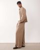 ASOS DESIGN ASOS DESIGN smart loose leg elastic waist pants in beige - part of a set-Neutral - 3