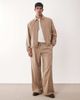 ASOS DESIGN ASOS DESIGN smart pleated blouson jacket in beige - part of a set-Neutral - 2