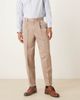 ASOS DESIGN ASOS DESIGN smart relaxed tapered fit pant with front pleats in dark stone-Neutral - 1