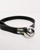 ASOS DESIGN ASOS Design Smiley Collab faux leather belt with warped buckle in black - 1