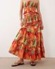 ASOS DESIGN ASOS DESIGN smocked waist tiered maxi skirt in fruit print - part of a set-Multi - 3