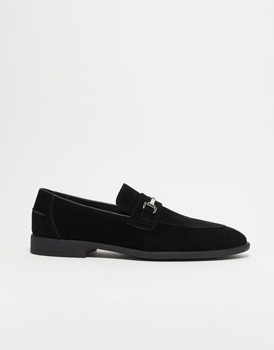 ASOS DESIGN ASOS DESIGN snaffle detail loafers in black