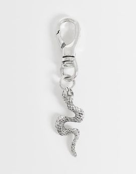 ASOS DESIGN ASOS DESIGN snake carabiner jeans clip in silver