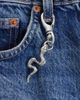 ASOS DESIGN ASOS DESIGN snake carabiner jeans clip in silver - 3