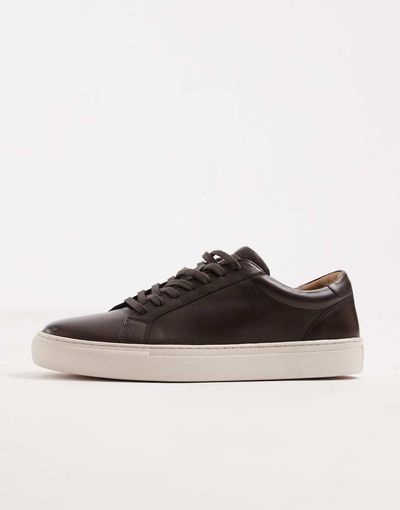 ASOS DESIGN ASOS DESIGN sneakers in brown leather