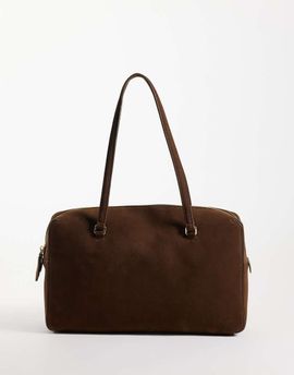 ASOS DESIGN ASOS DESIGN soft carryall tote bag in chocolate-Brown
