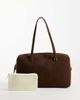 ASOS DESIGN ASOS DESIGN soft carryall tote bag in chocolate-Brown - 2