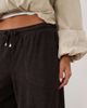 ASOS DESIGN ASOS DESIGN soft cord wide leg trouser in chocolate-Brown - 4