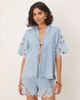ASOS DESIGN ASOS DESIGN soft denim crochet top in midwash blue - part of a set - 1