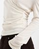 ASOS DESIGN ASOS DESIGN soft jersey drape wrap long sleeve top in cream-White - 2