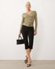 ASOS DESIGN ASOS DESIGN soft lightweight jersey draped wrap long sleeve top in olive green - 1