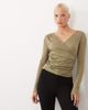 ASOS DESIGN ASOS DESIGN soft lightweight jersey draped wrap long sleeve top in olive green - 2