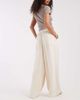 ASOS DESIGN ASOS DESIGN soft texture wide leg pants in cream-White - 3