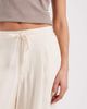 ASOS DESIGN ASOS DESIGN soft texture wide leg pants in cream-White - 4