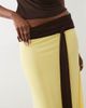 ASOS DESIGN ASOS DESIGN soft touch contrast sash waist maxi skirt in yellow and brown - part of a set - 4